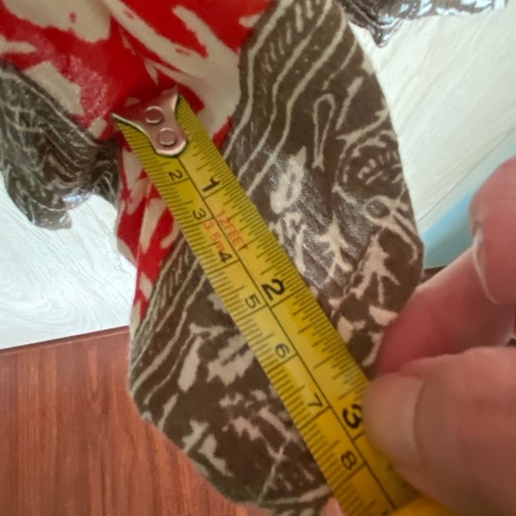 Free People Gardenia Combo Red White Floral Medallion Print Resort Romper Size S - Picture 7 of 11